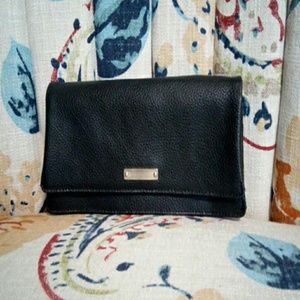 Black leather wallet